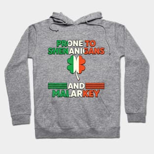 Prone To Shenanigans And Malarkey St Patricks Day Hoodie